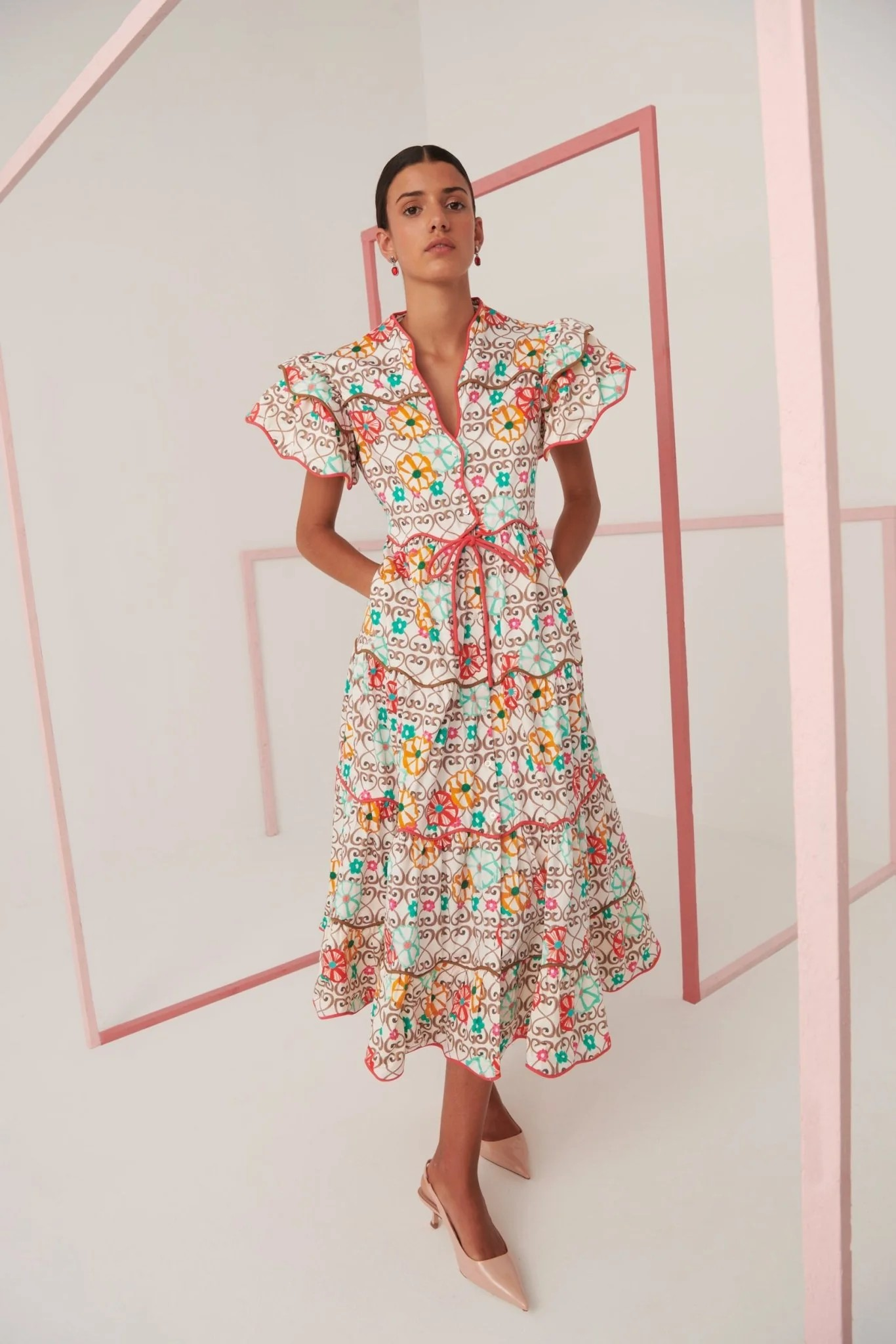 Celia B Baba Island Print Dress