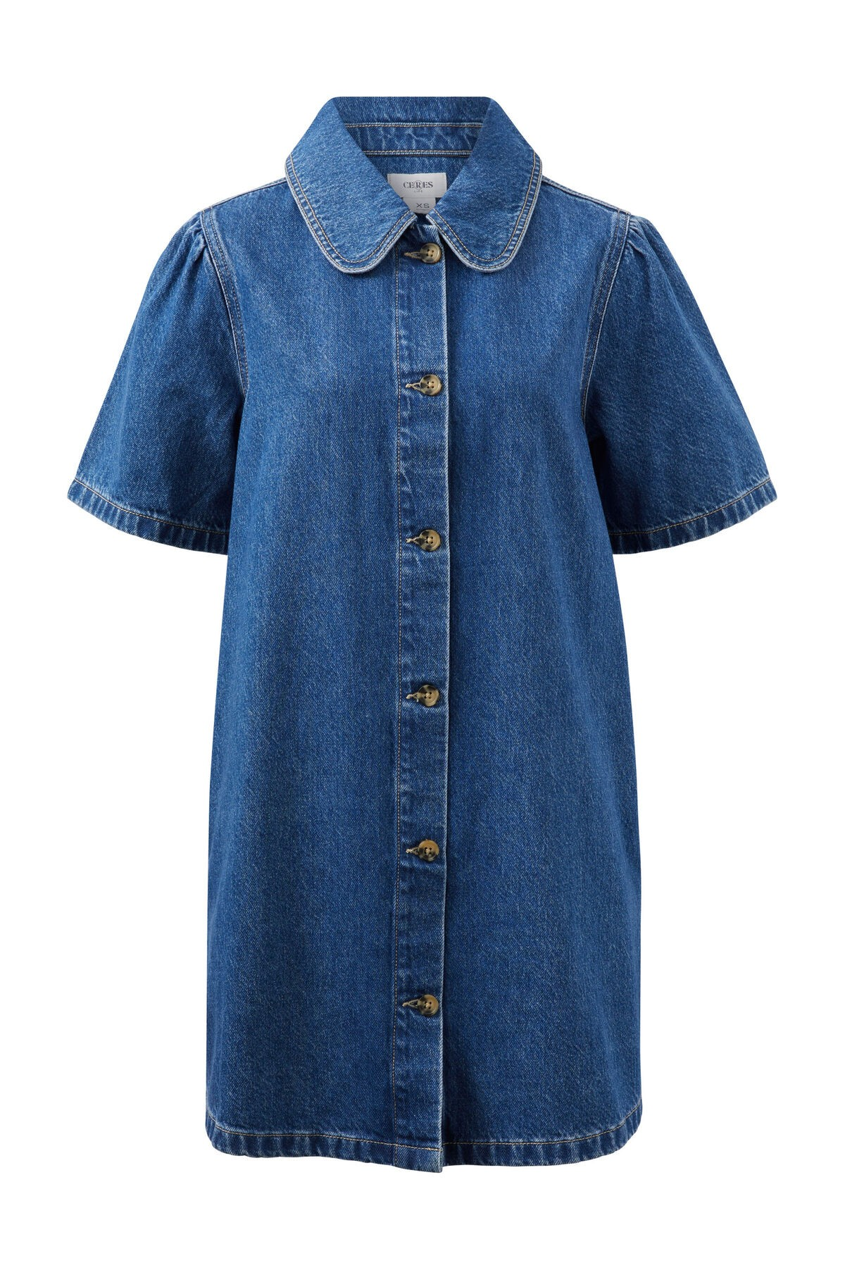 Ceres Life Sienna Denim Dress Fresh Indigo