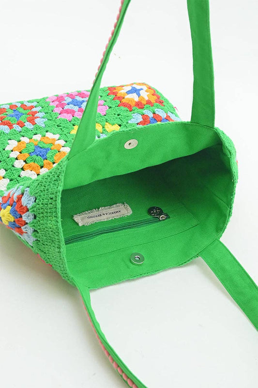America and Beyond Kate Green Handmade Crochet Bags - Sustainable Fashion