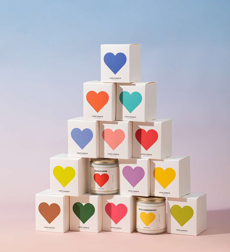 Pinkmint Blue Whisper Soy Candle