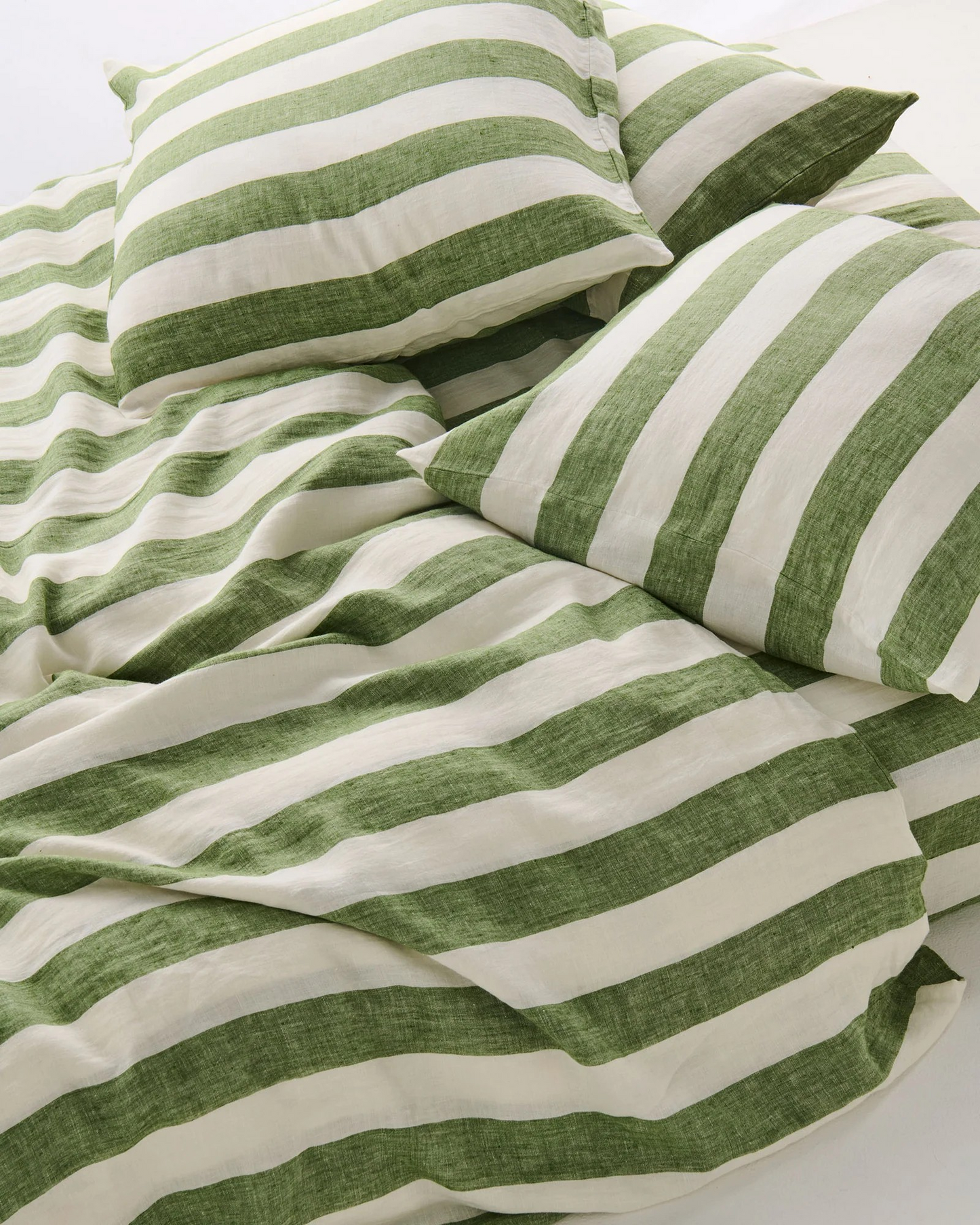 Kip & Co Moss Stripe Linen