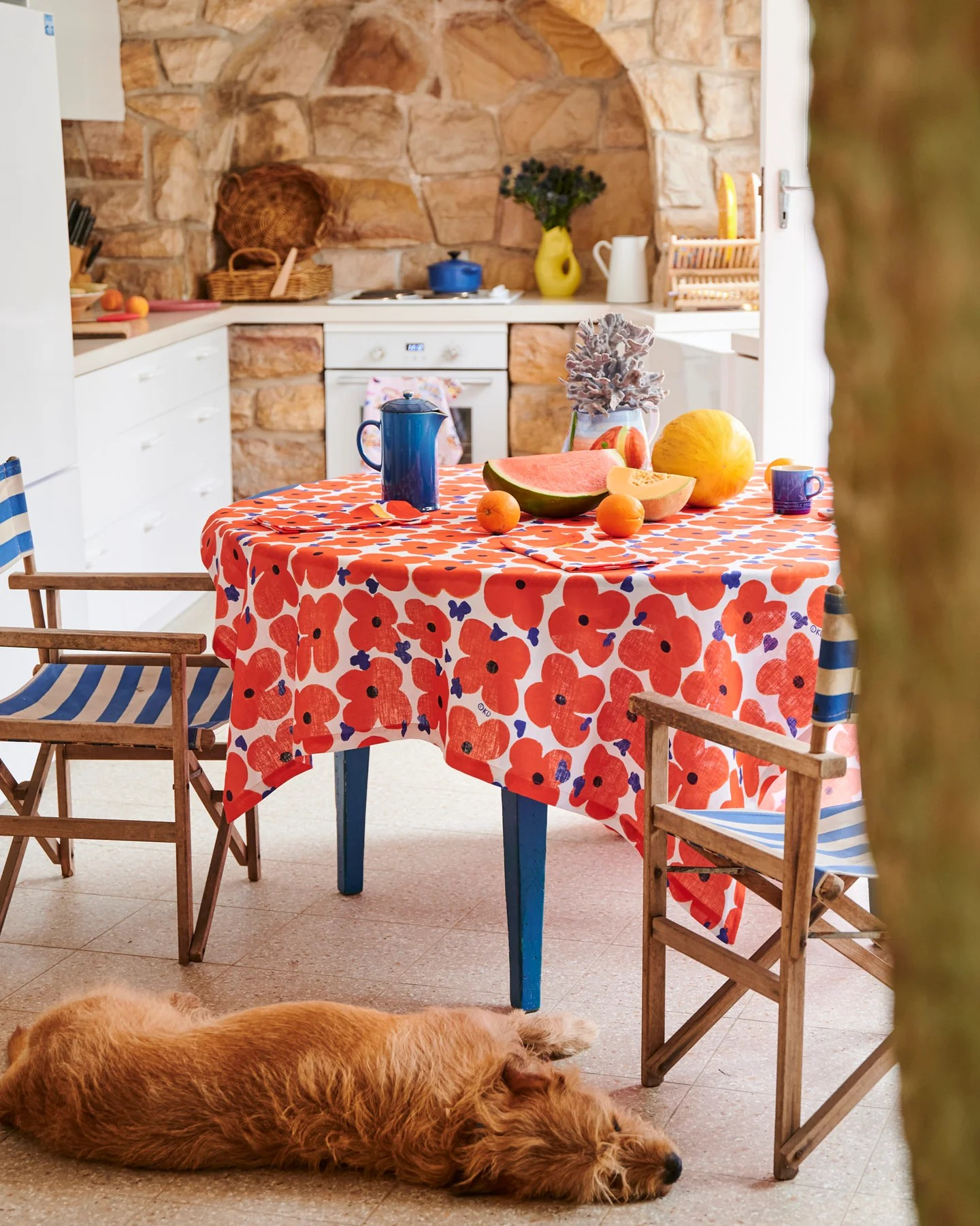 Kip and Co Ken Done Pop Floral Tablecloth