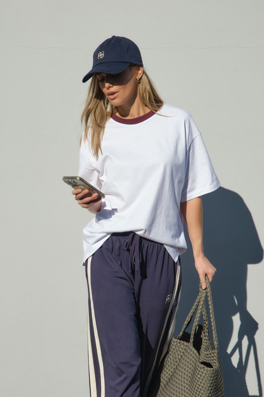 Ceres Life Ringer Tee White/Raisin