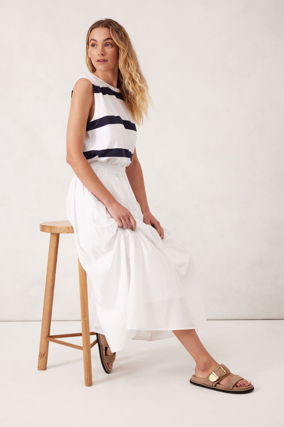 Ceres Life Florence Maxi Skirt - White