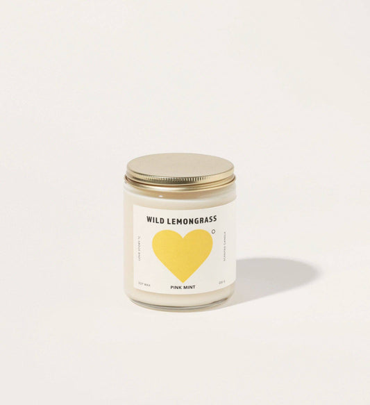 Pinkmint Wild Lemongrass Soy Candle