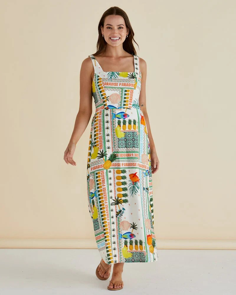 Betty Basics Tegan Dress - Paradise Print