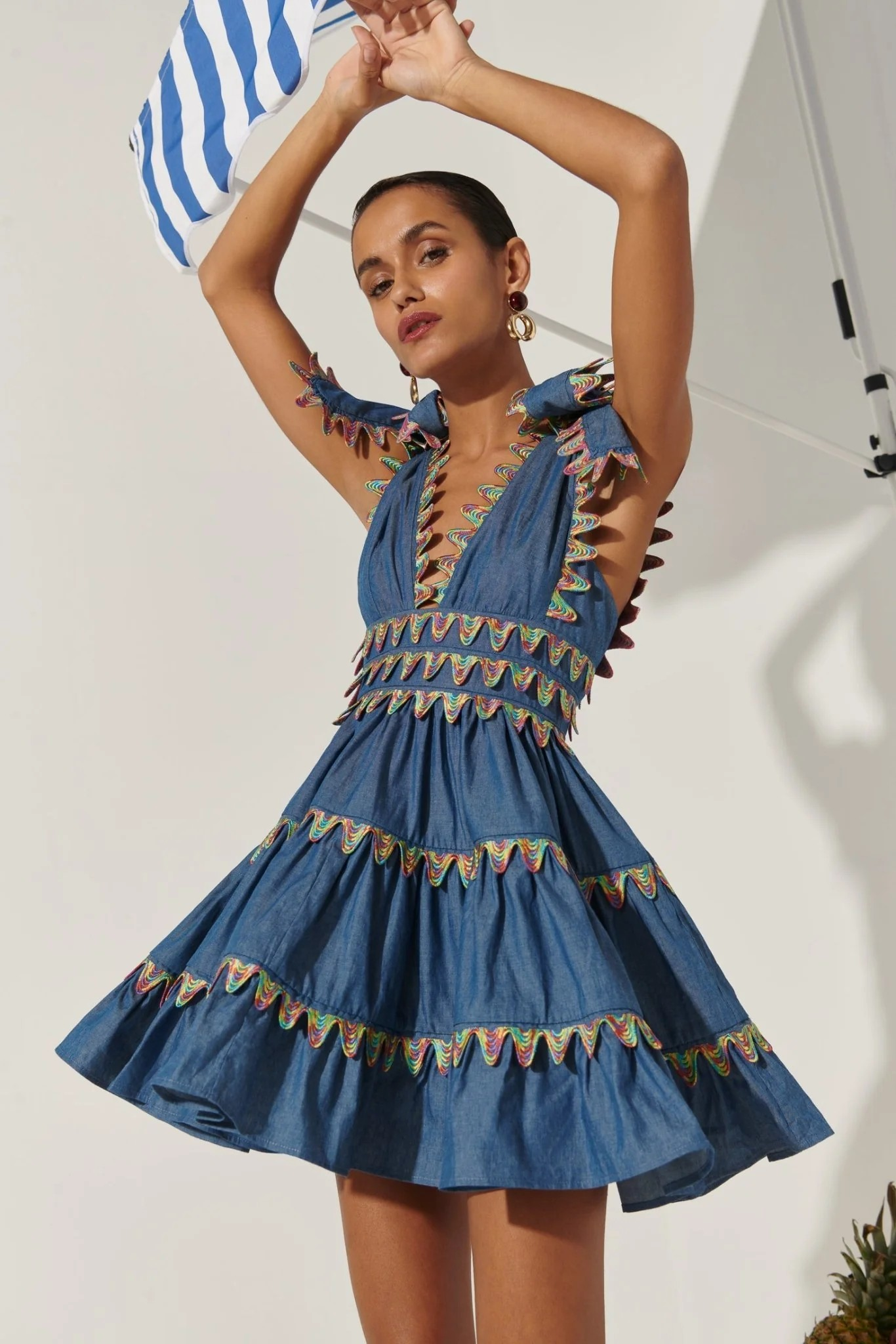 Celia B Cheil Dress Blue