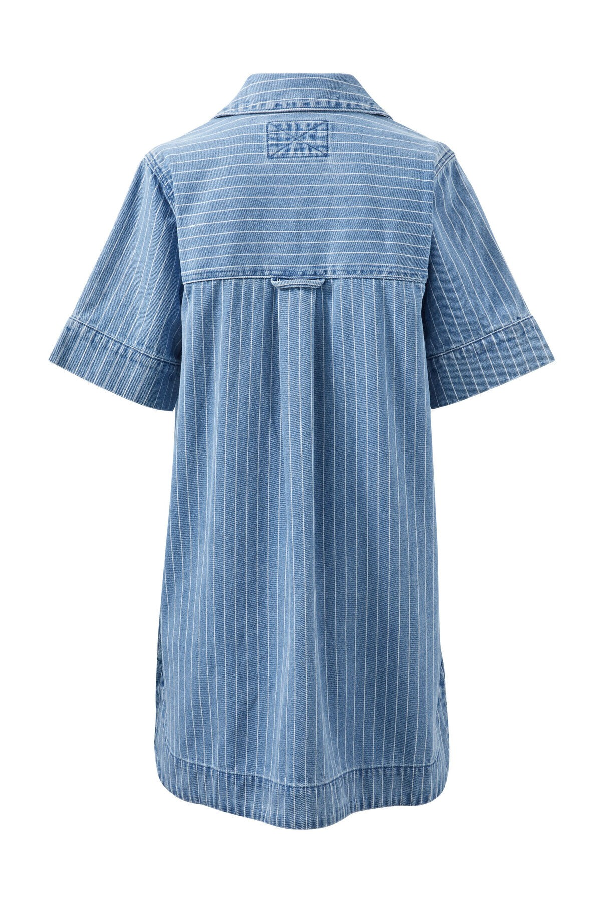 Ceres Life Sammy Relaxed Shirt Dress Indigo Stripe
