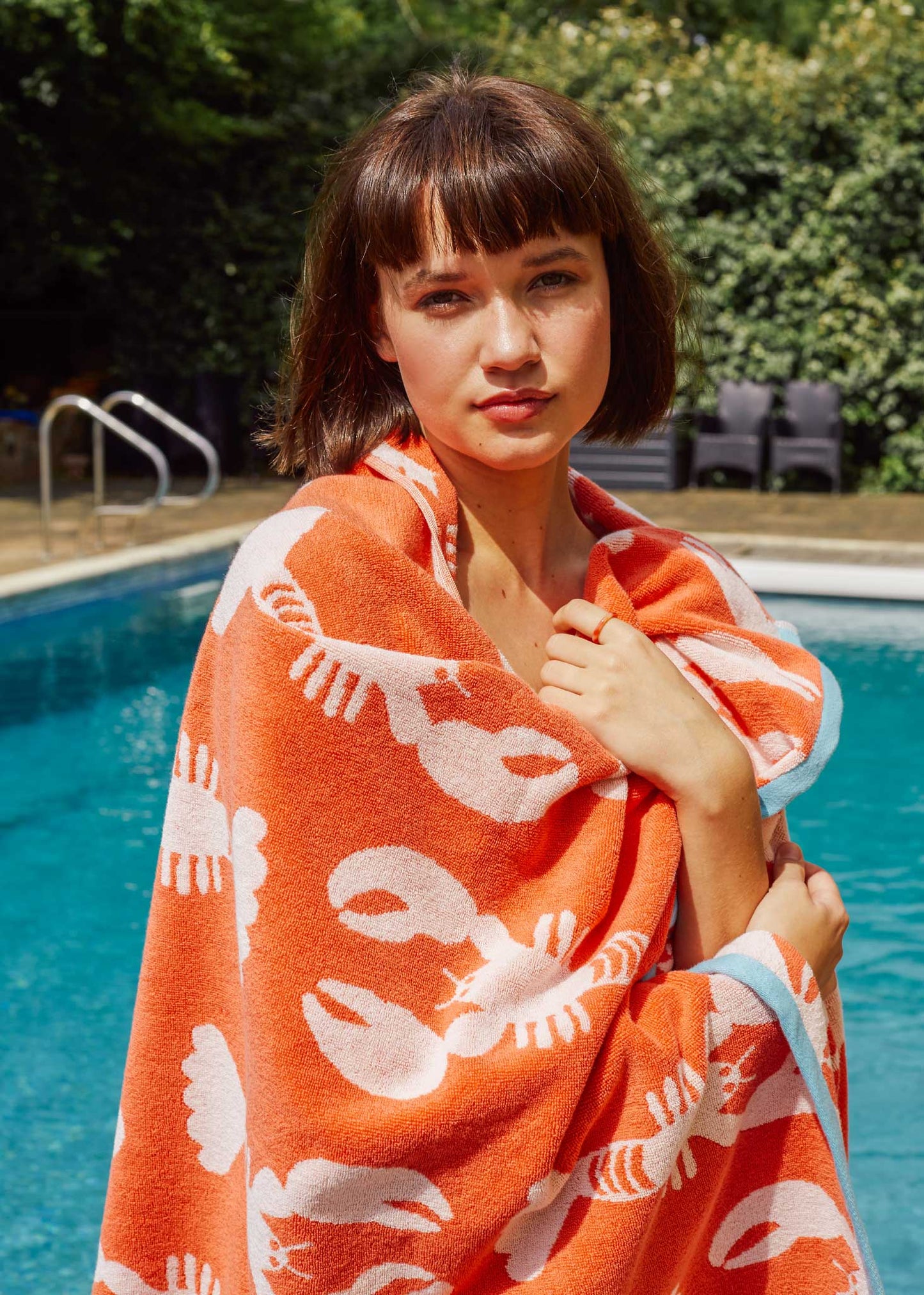 Anorak Lobster Organic Cotton Bath Mat