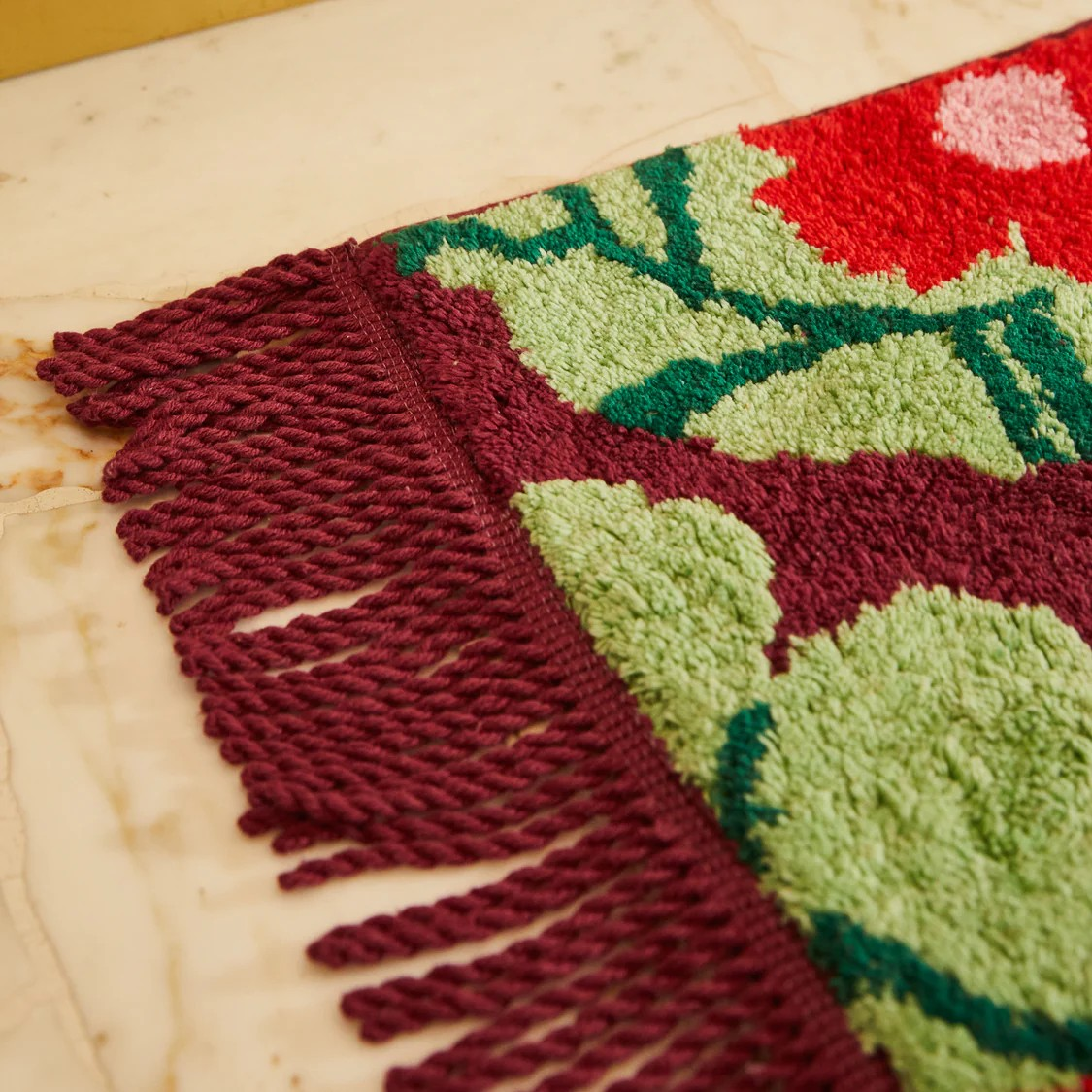 Sage and Clare Genevieve Bath Mat Mahogany