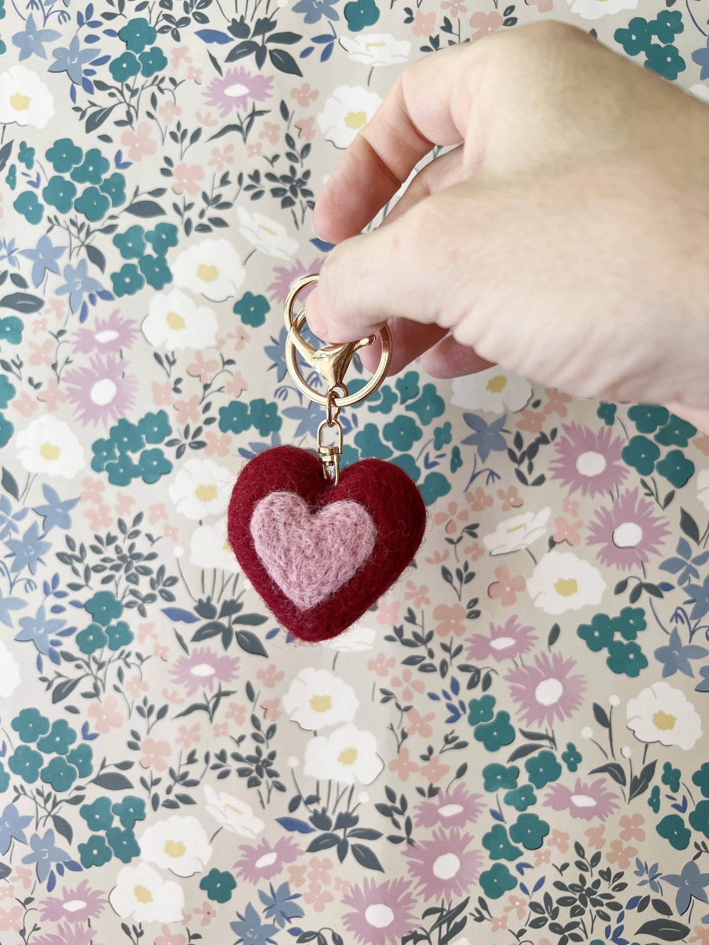 Felt Heart Keychain Pack