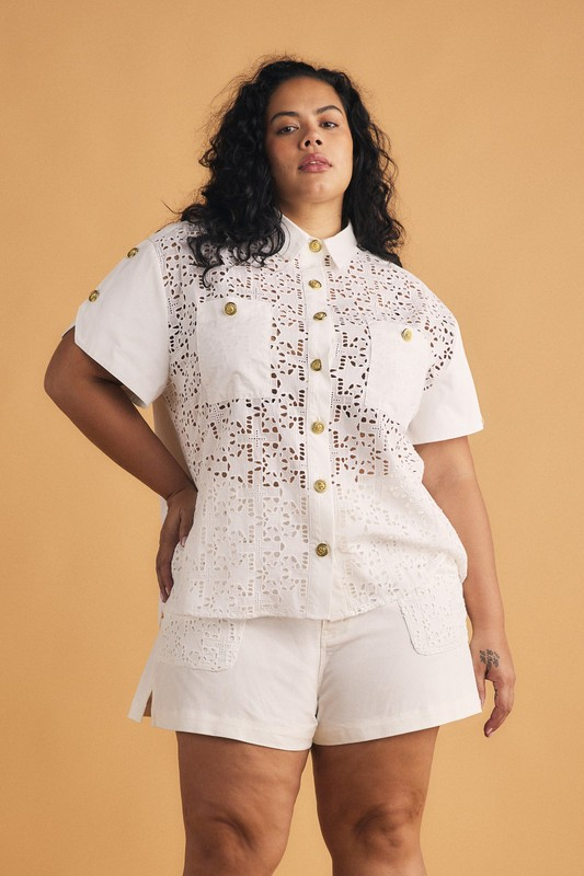 Bohemian Traders Star Embroidered Shirt