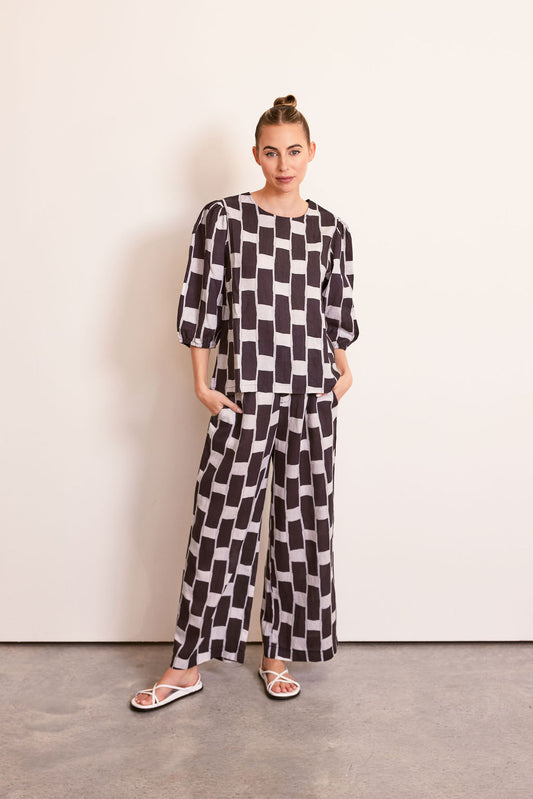 Kaleido High Waisted Wide Leg Mono