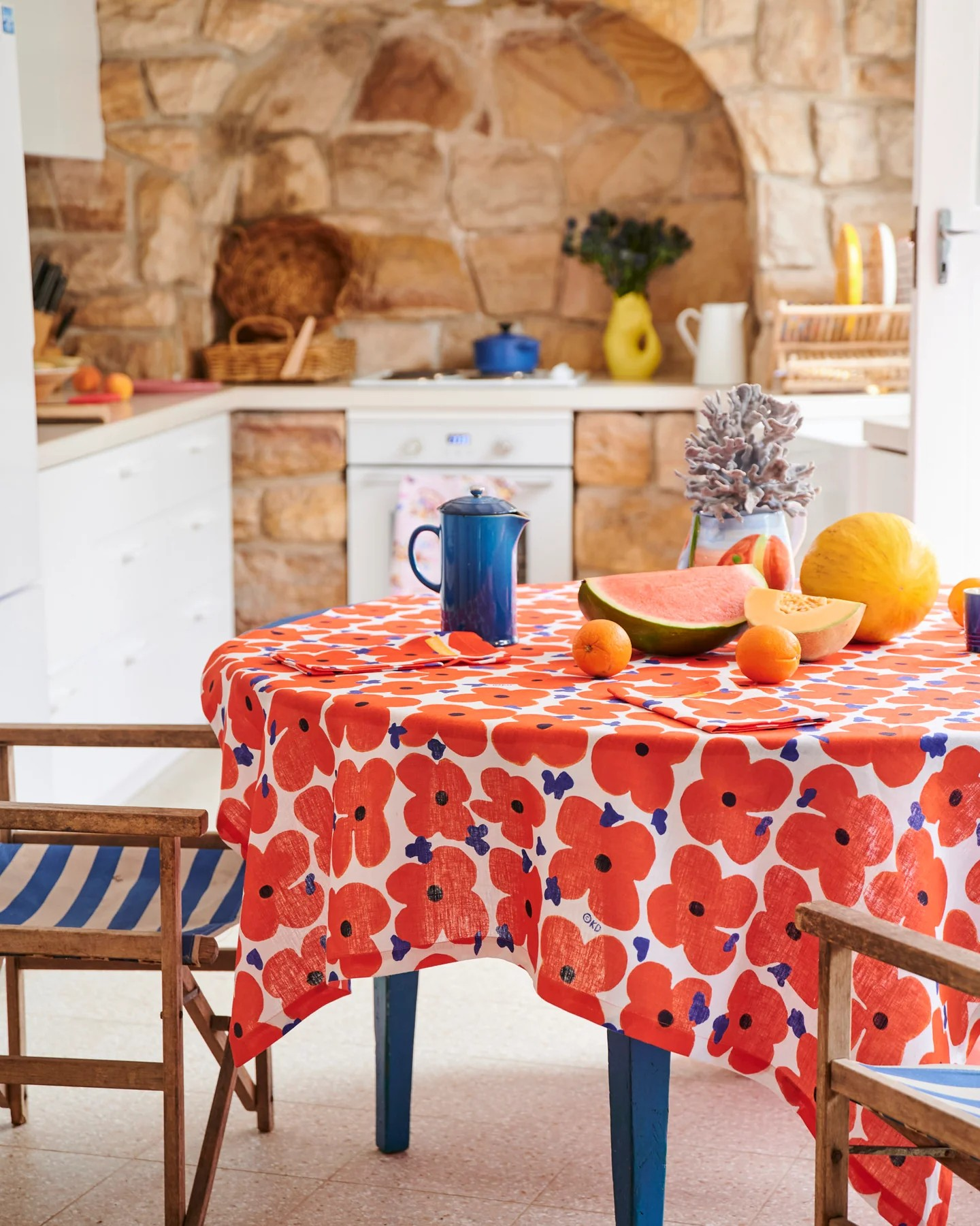 Kip and Co Ken Done Pop Floral Tablecloth