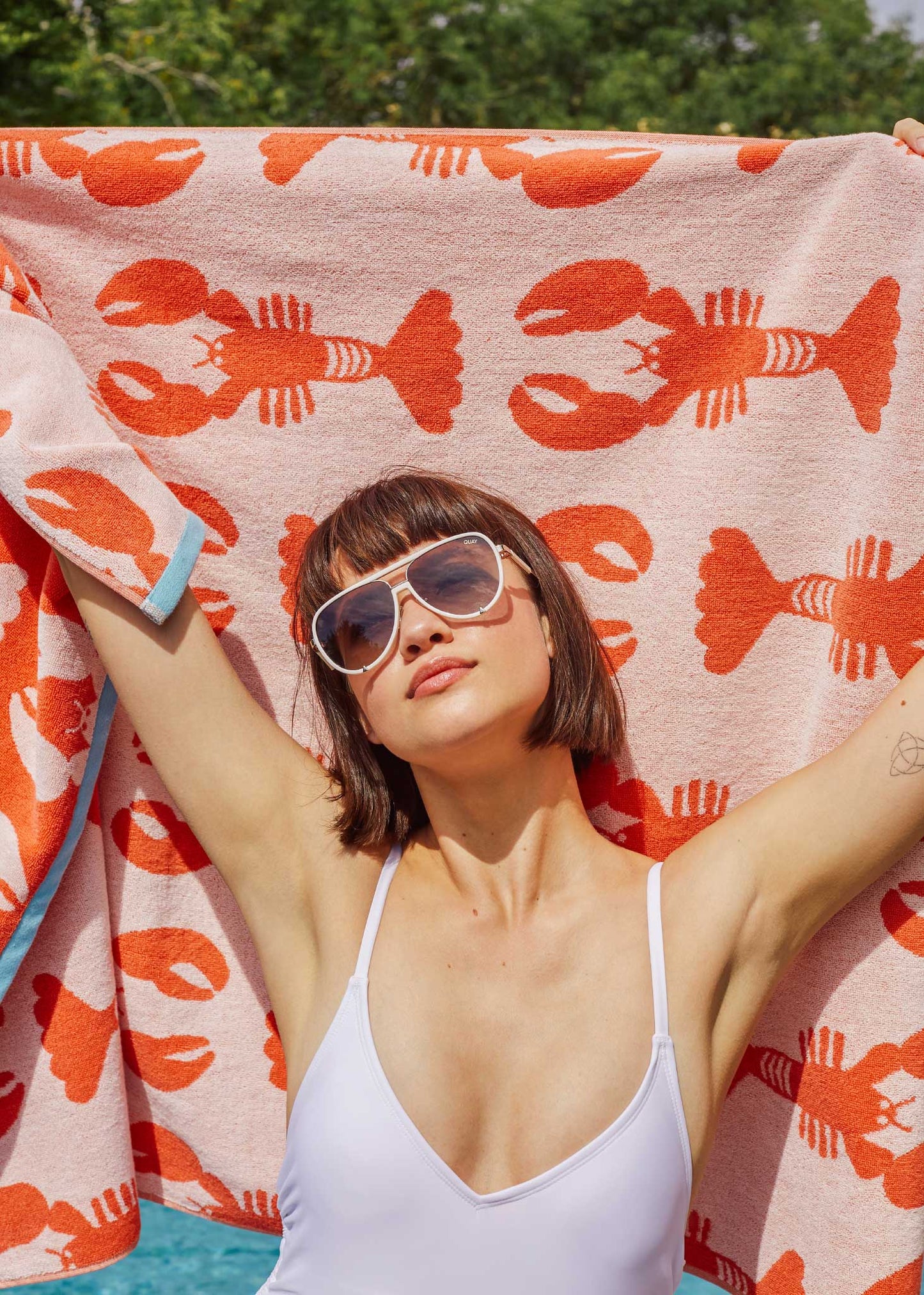 Anorak Lobster Organic Cotton Bath Mat