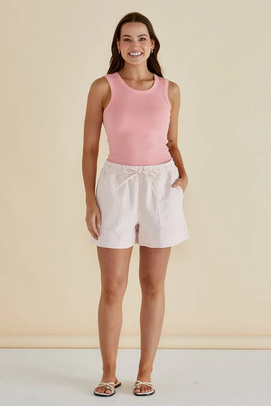 Betty Basics Relax Denim Shorts - Pink