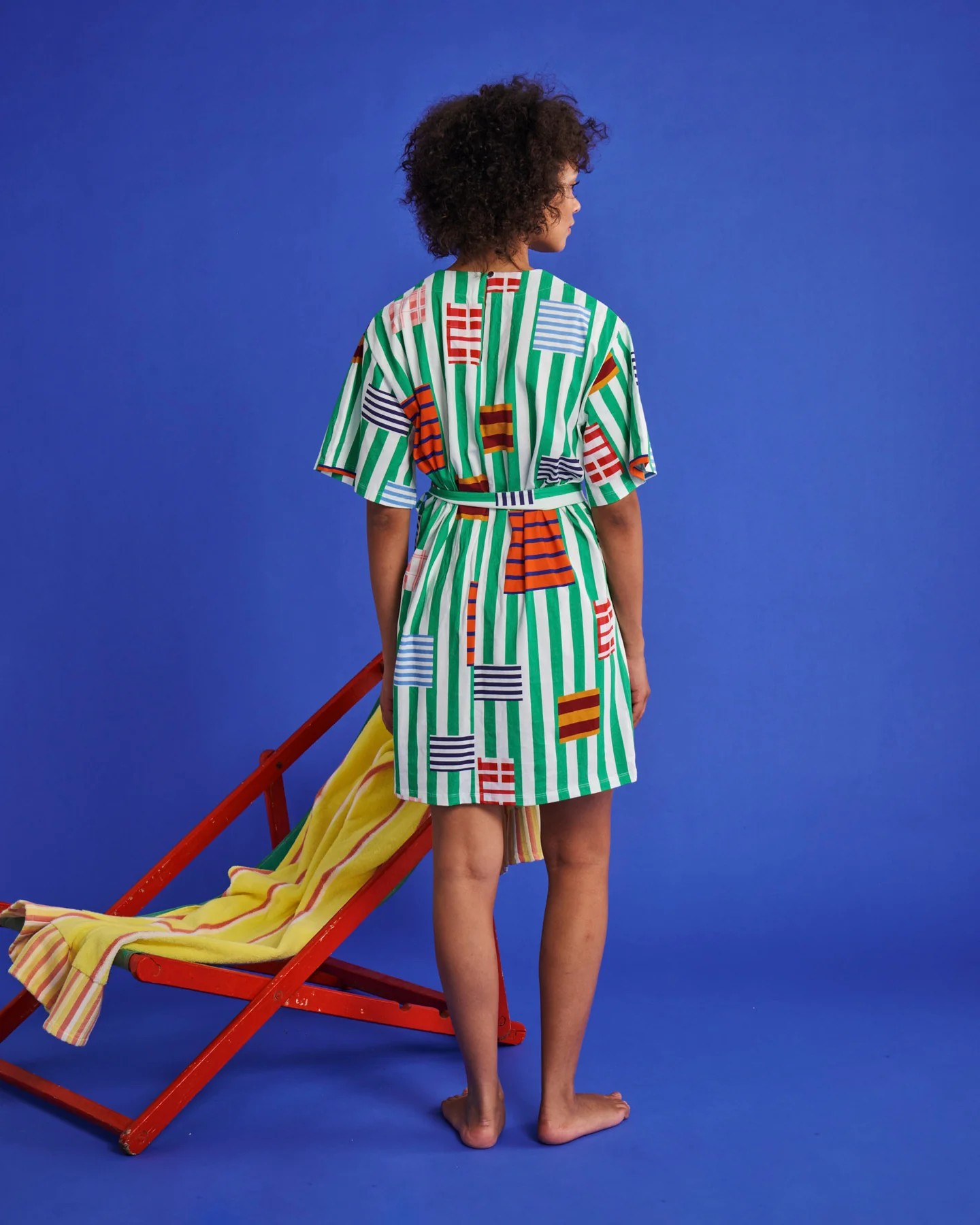 Kip and Co Stripe on Stripe Organic Cotton Everyday Dress