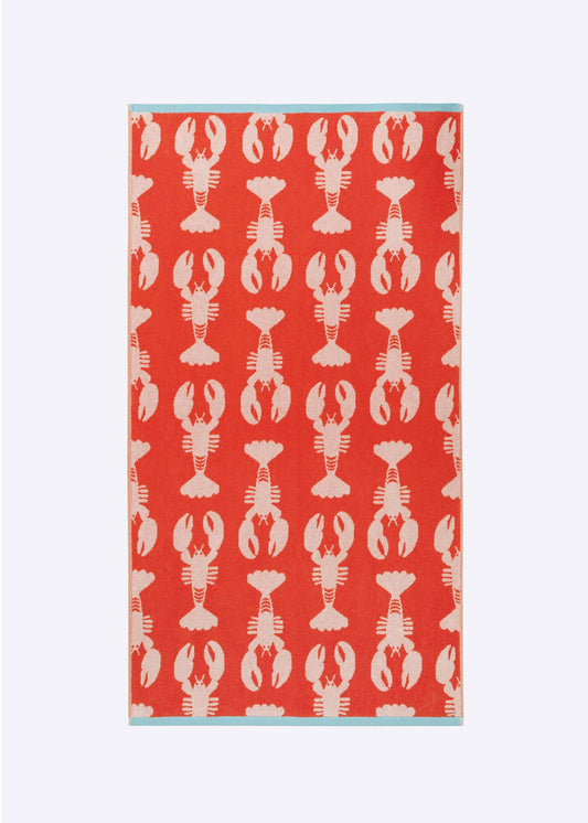 Anorak Lobster Organic Cotton Bath Mat
