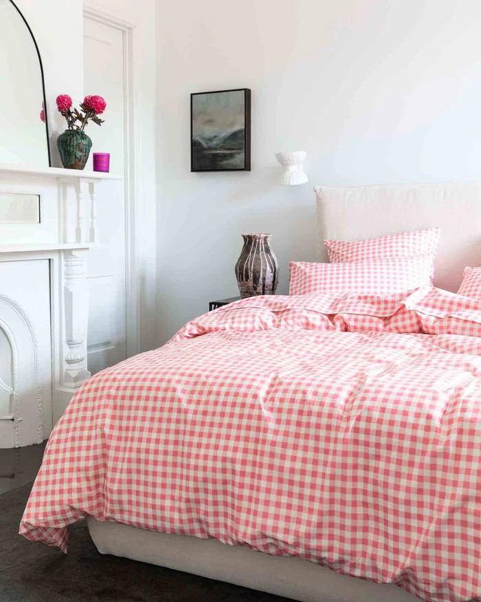 Kip and Co Gingham Candy Check Linen