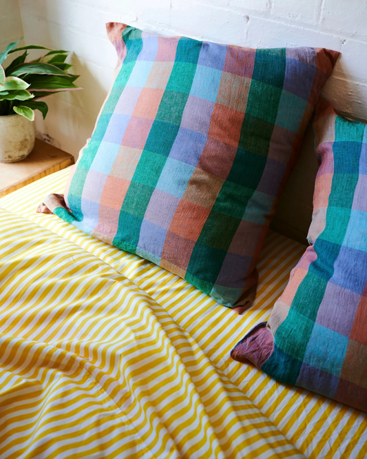Kip and Co Limoncello Stripe Organic Cotton Sheets and Pillowcases