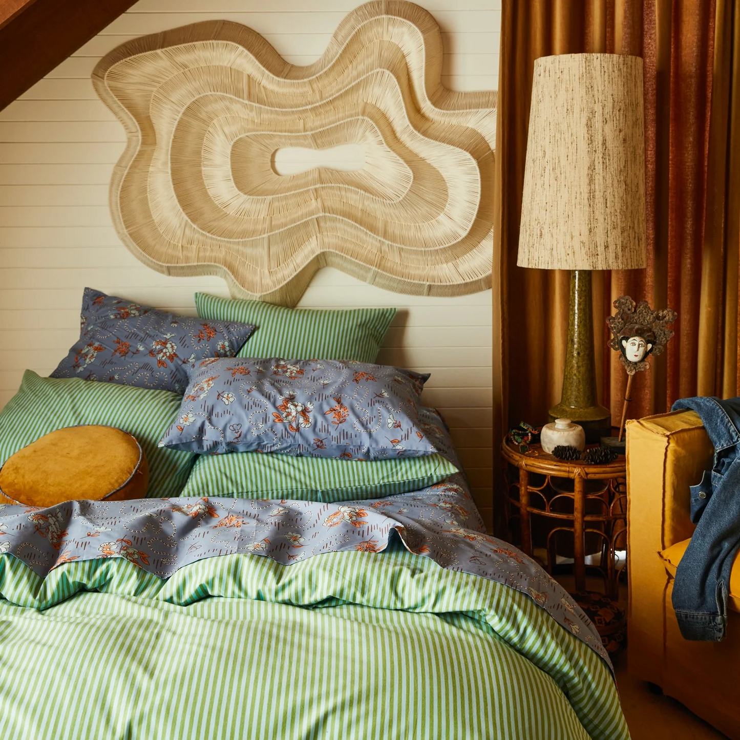 Sage and Clare Myra Cotton Sheets