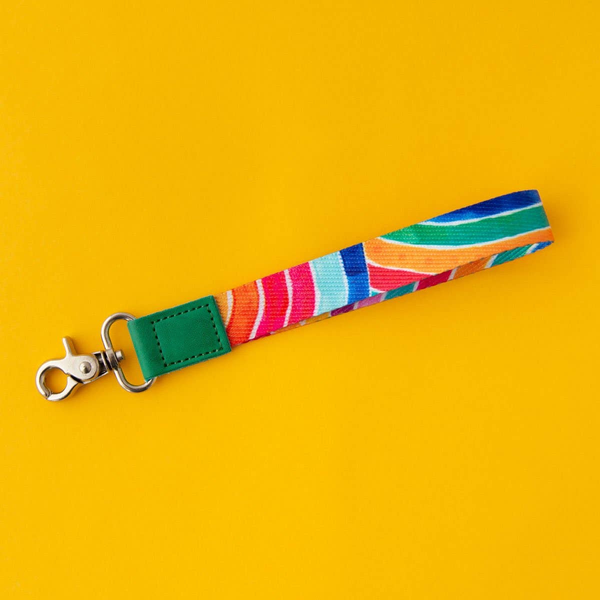 RO x Lordy Dordie Rainbows Wrist Lanyard: Emerald