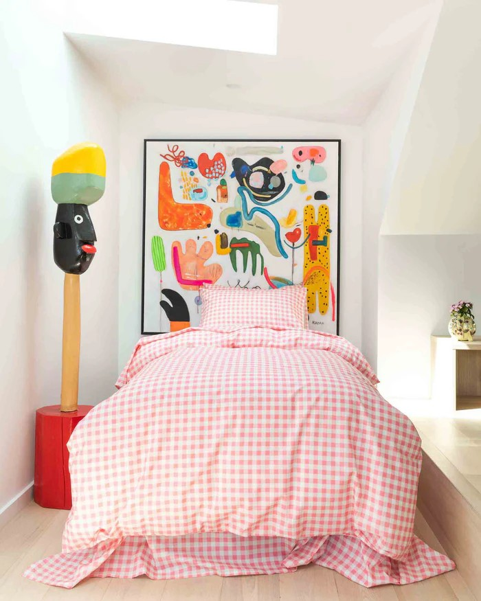 Kip and Co Gingham Candy Check Linen
