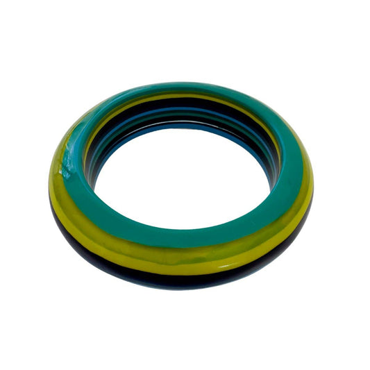 Chromatic Striped Bangle: MULTI
