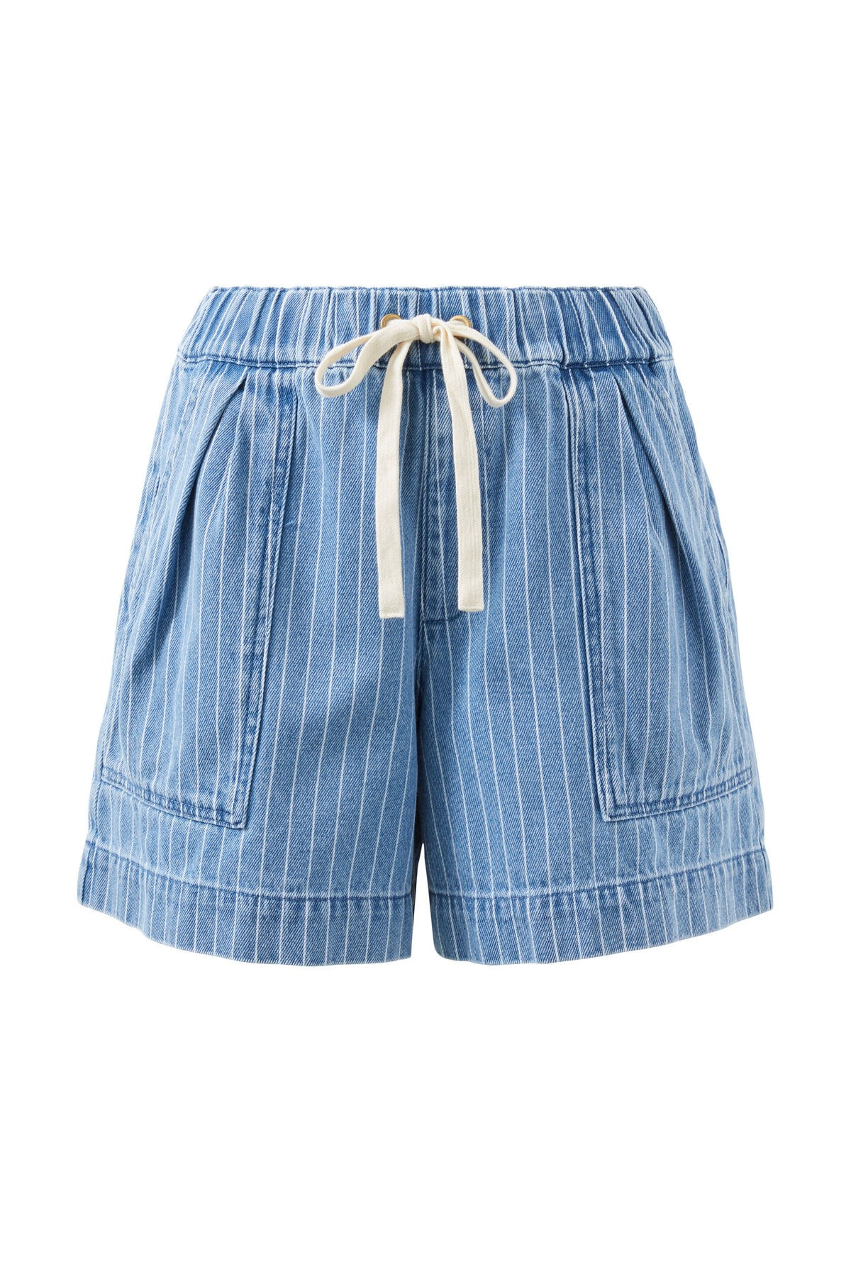 Ceres Life Darcy Relaxed Everyday Short Indigo Stripe