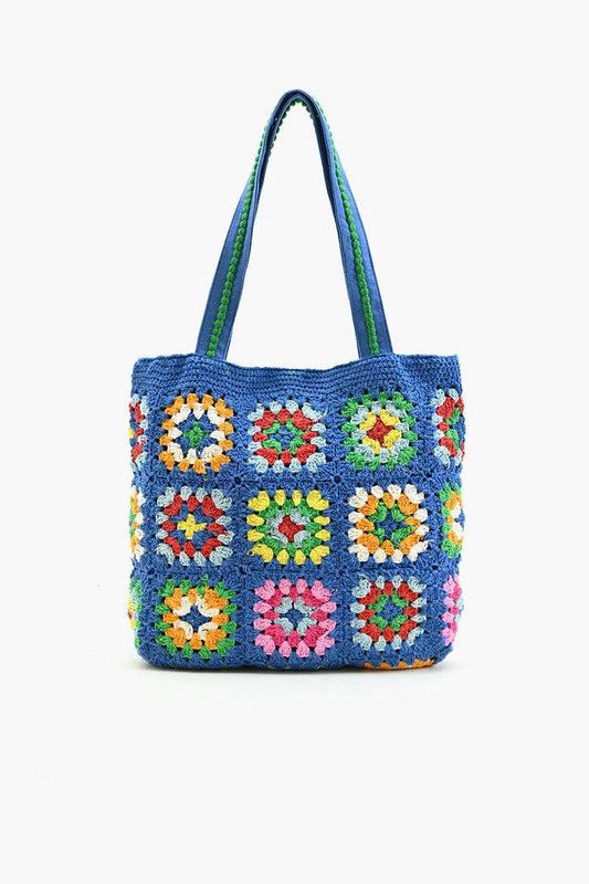 America and Beyond Blue Handmade Crochet Bags - Sustainable Fashion