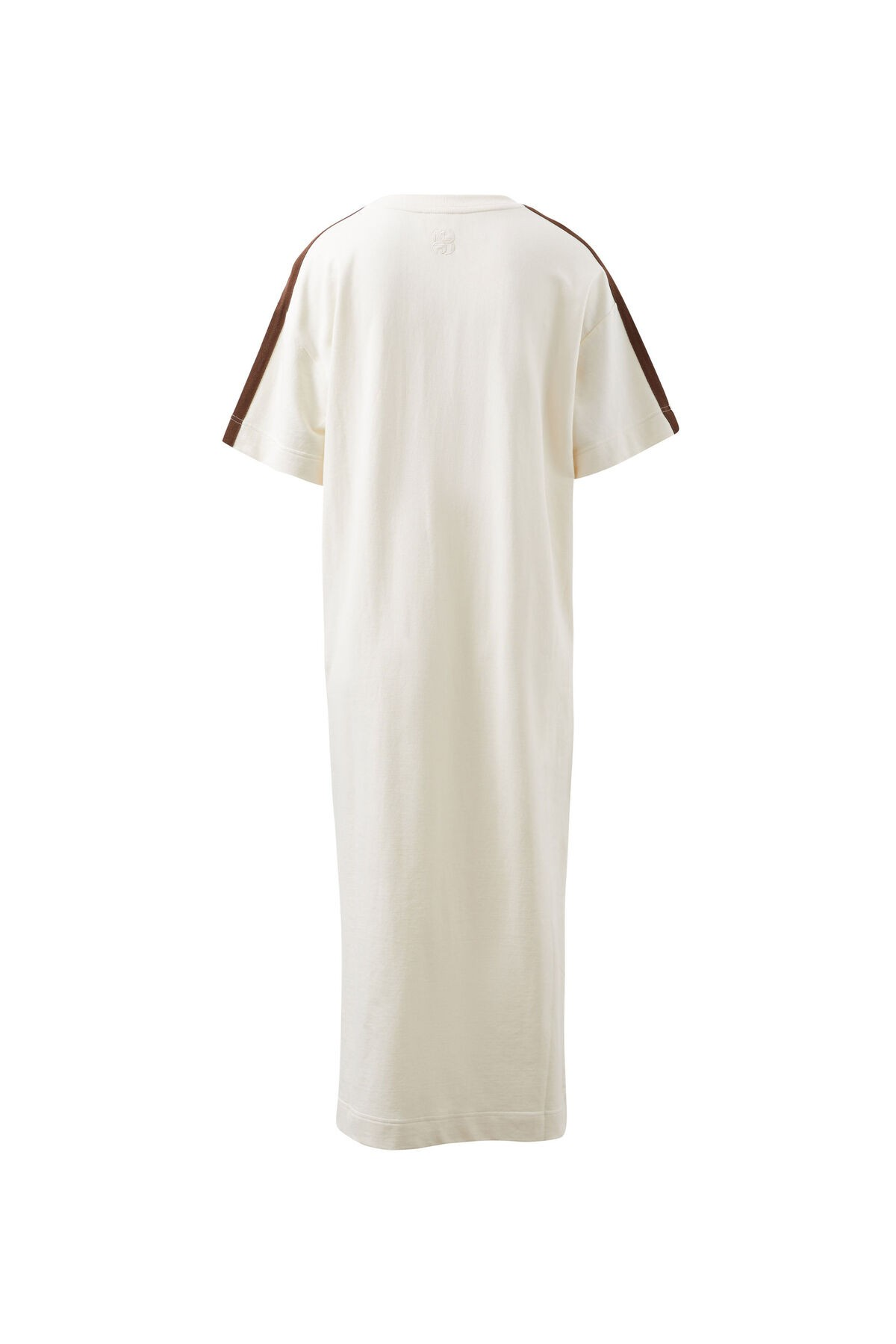 Ceres Life Charlotte Midi Terry Dress - Winter White Side Stripe