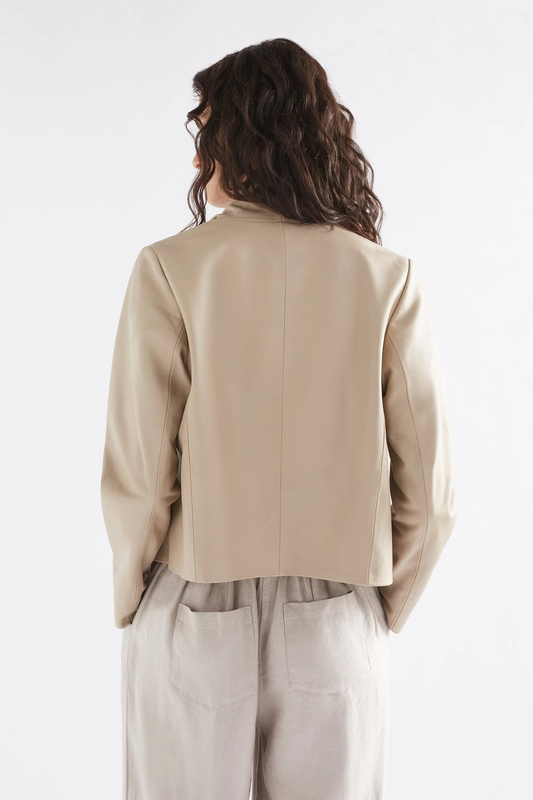 ELK Fine Leather Jacket Stone