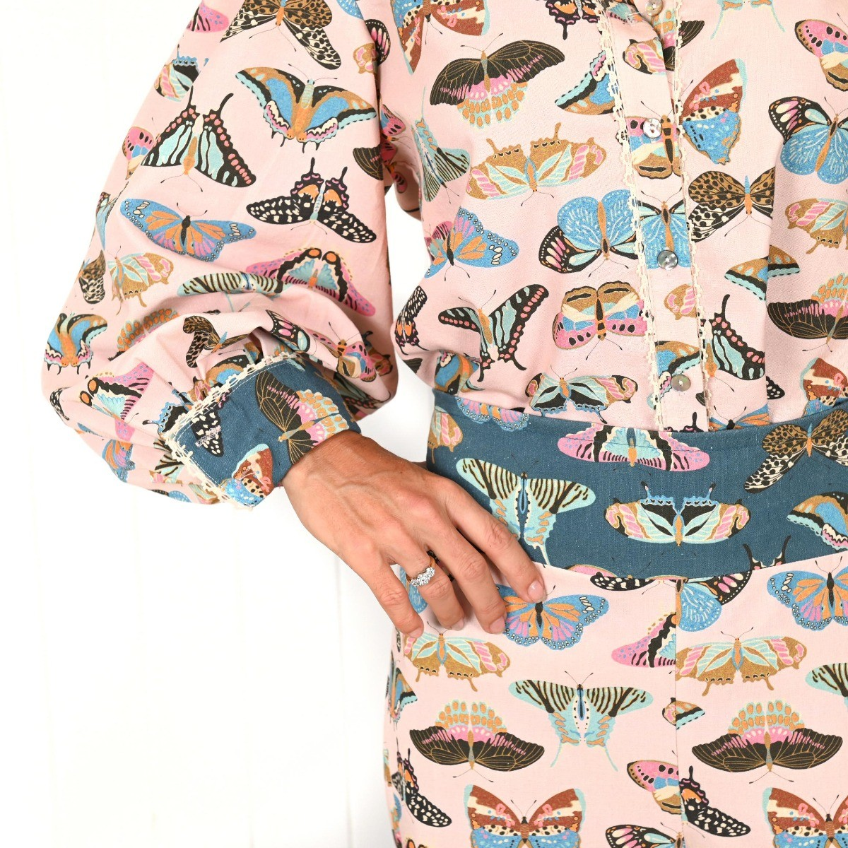 Palm Cove Emerge Pink Butterfly "Kirra" Long Pants