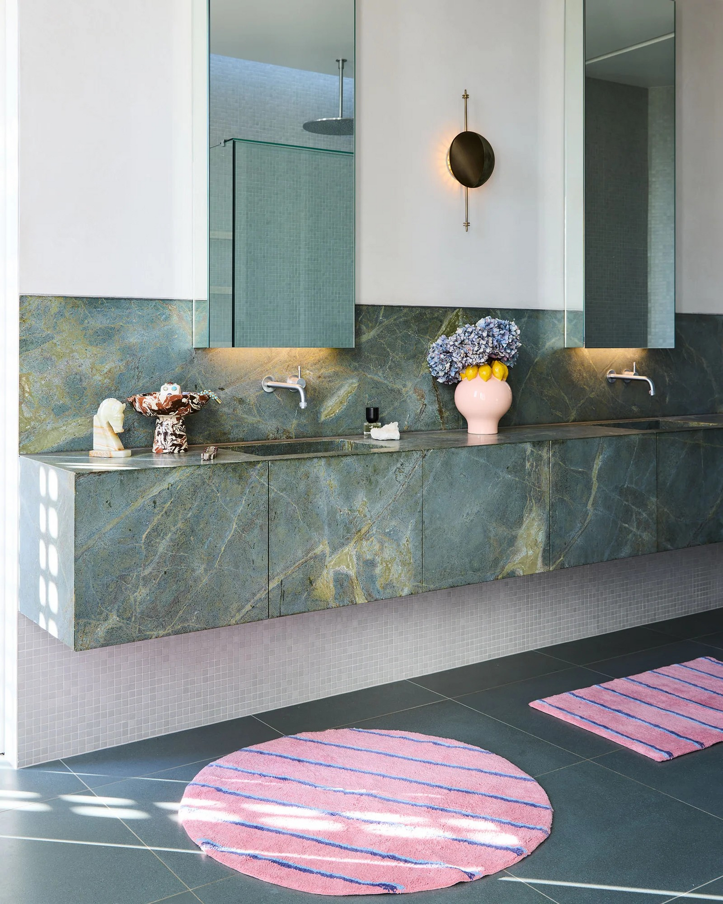 Kip and Co Blushing Stripe Bath Mat