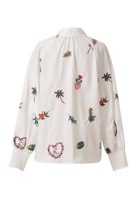 Emily Lovelock Mona Blouse White