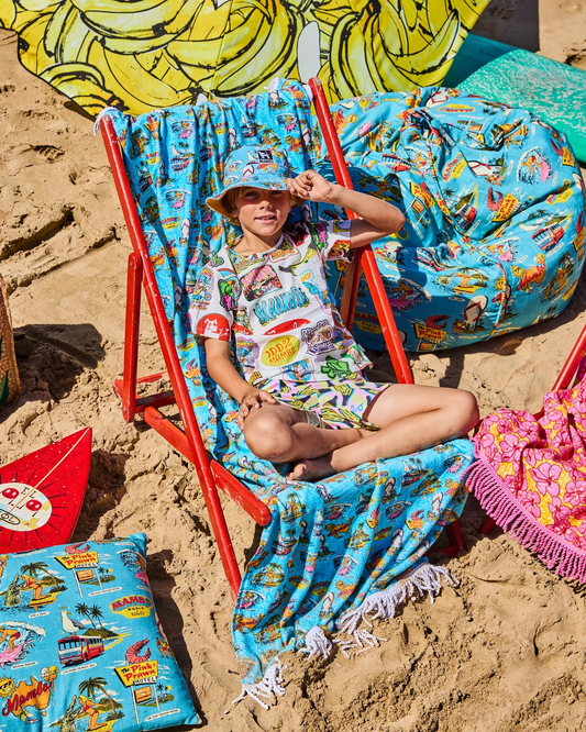 Kip&Co x Mambo Mambo World Printed Terry Beach Towel
