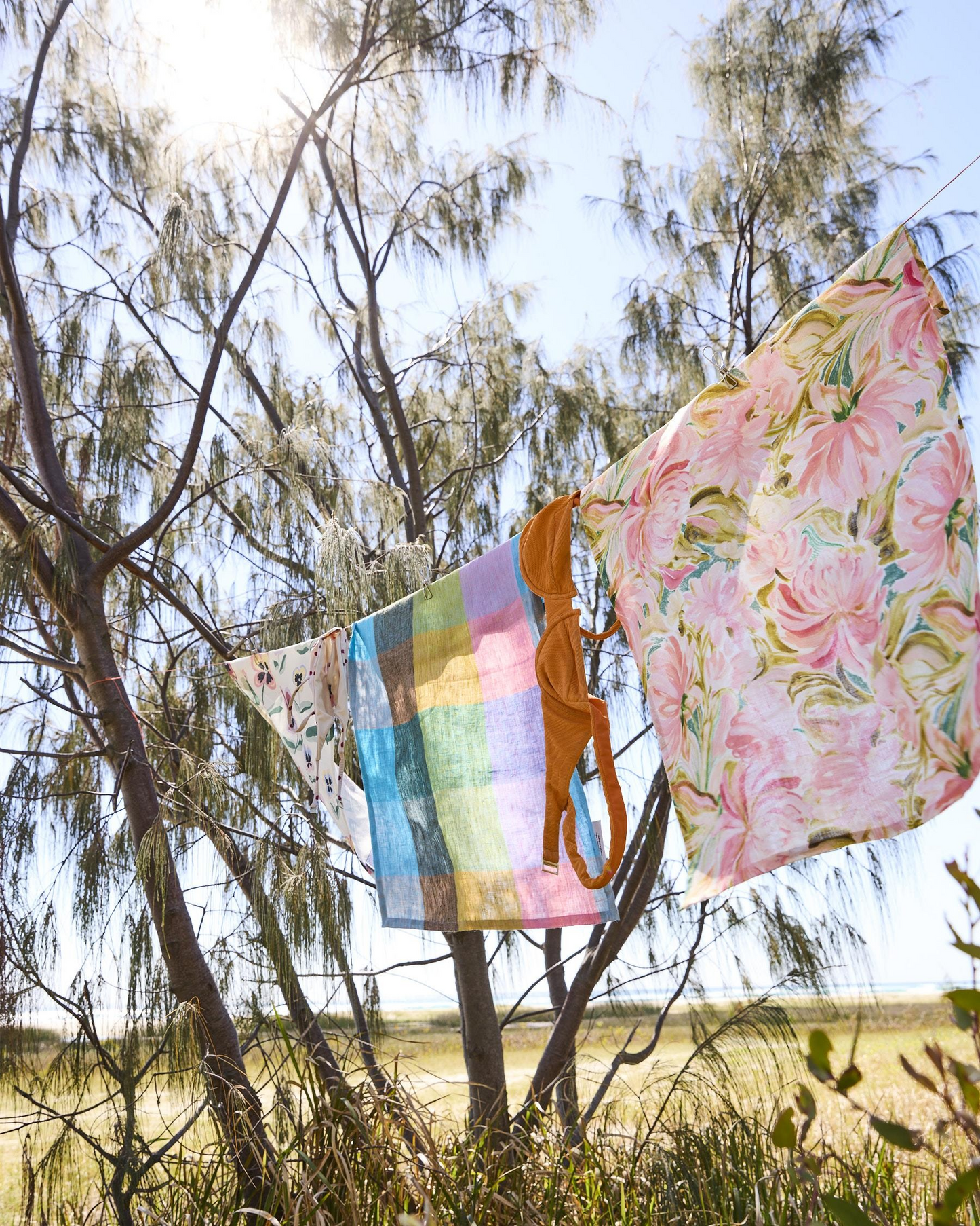 Kip and Co Sorbet Tartan Tea Towel