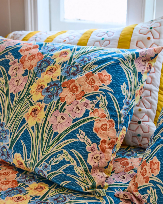 Kip and Co x Anna Spiro Gladiolus Organic Cotton Standard Pillowcase Set