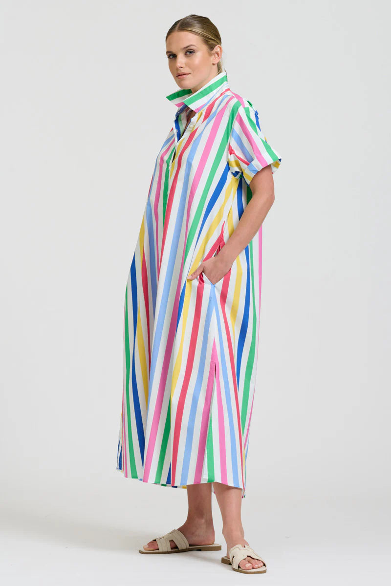 Shirty The Lucy Dress - Fiesta Stripe