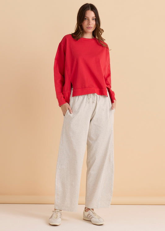 Betty Basics Iris Sweatshirt Red
