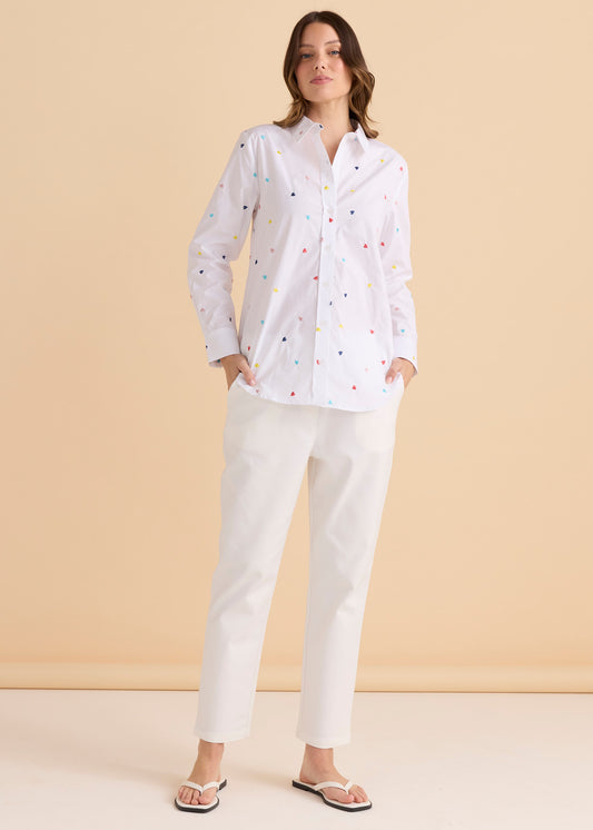 Betty Basics Reid Shirt Rainbow Heart