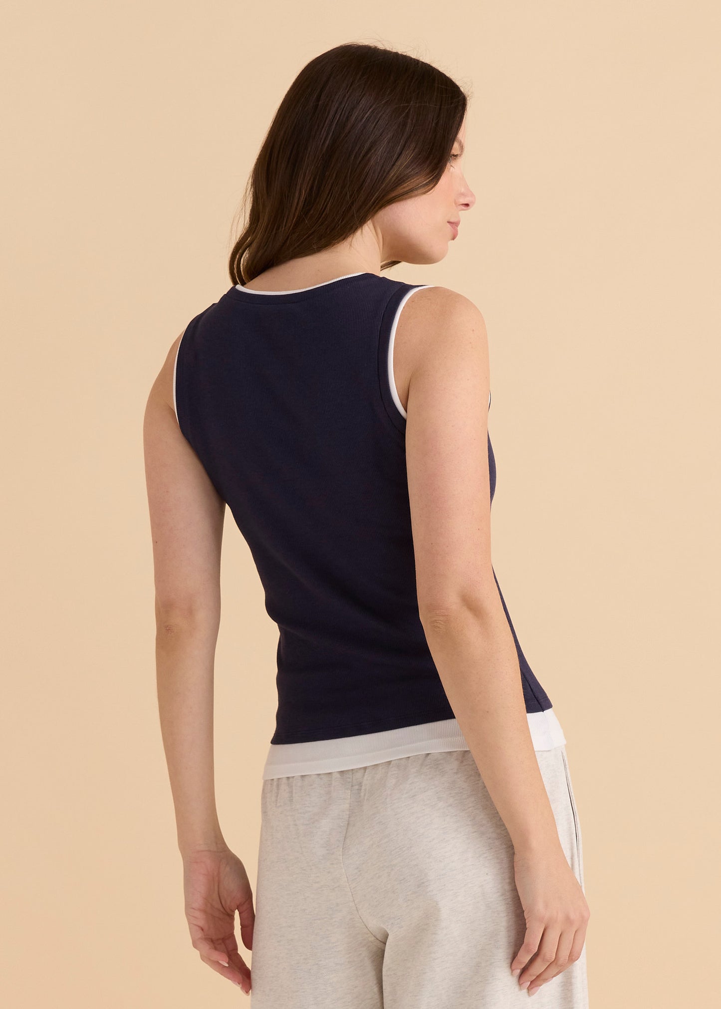 Betty Basics Thea Tank Top - Navy