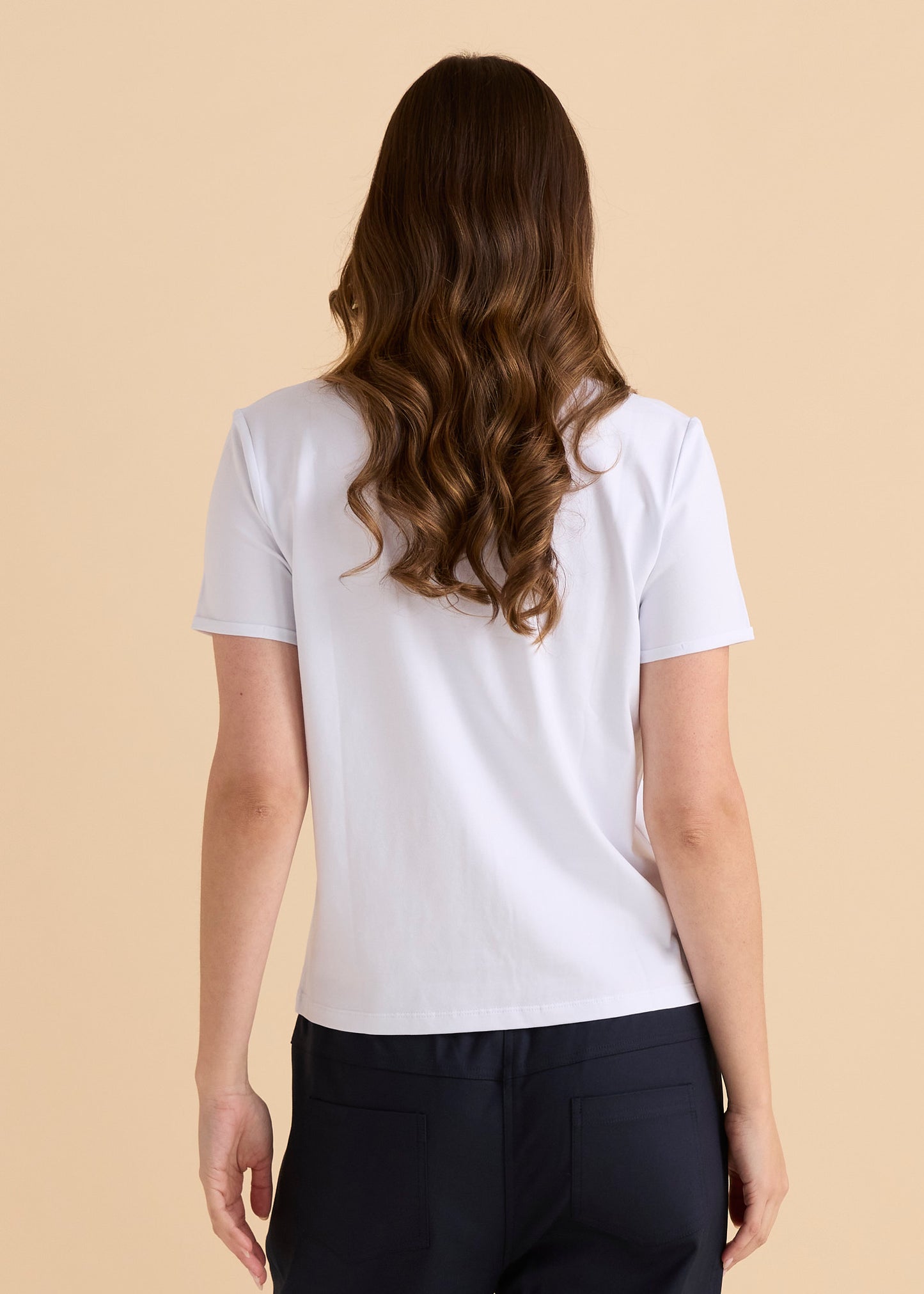Betty Basics Slim Fit Cotton Tee - White