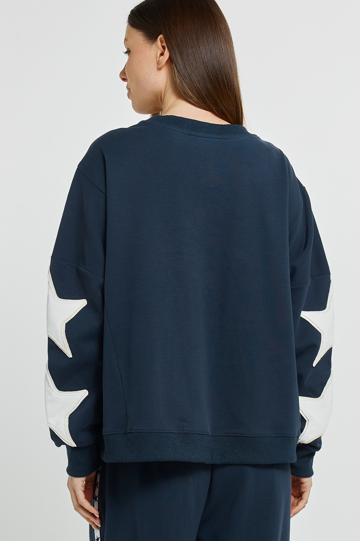 Betty Basics Women's star sweatshirt Navy with white star