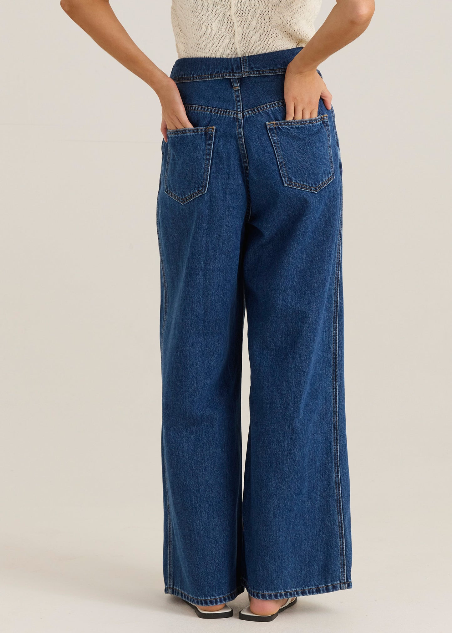 Sass Alissa Foldover Jean - Royal Blue Wash