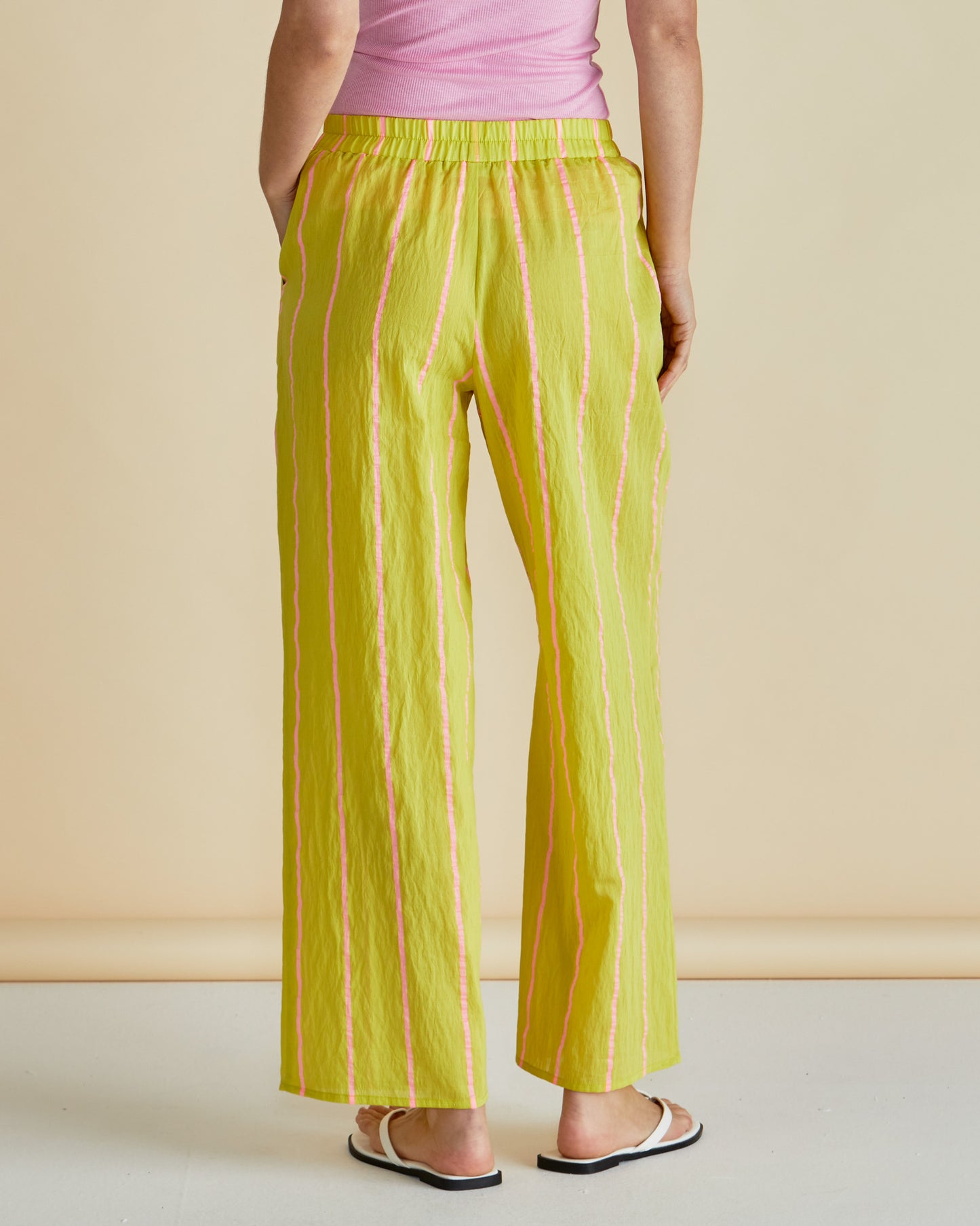 Betty Basics Hayman Pant - Yellow/Pink Stripe