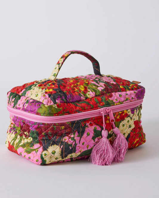 Kip and Co Australian Bush Blossom Quilted Cotton Toiletry Case