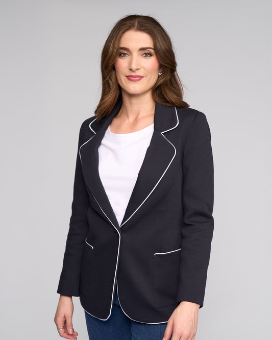 Vassalli Ora Knit Blazer Ink