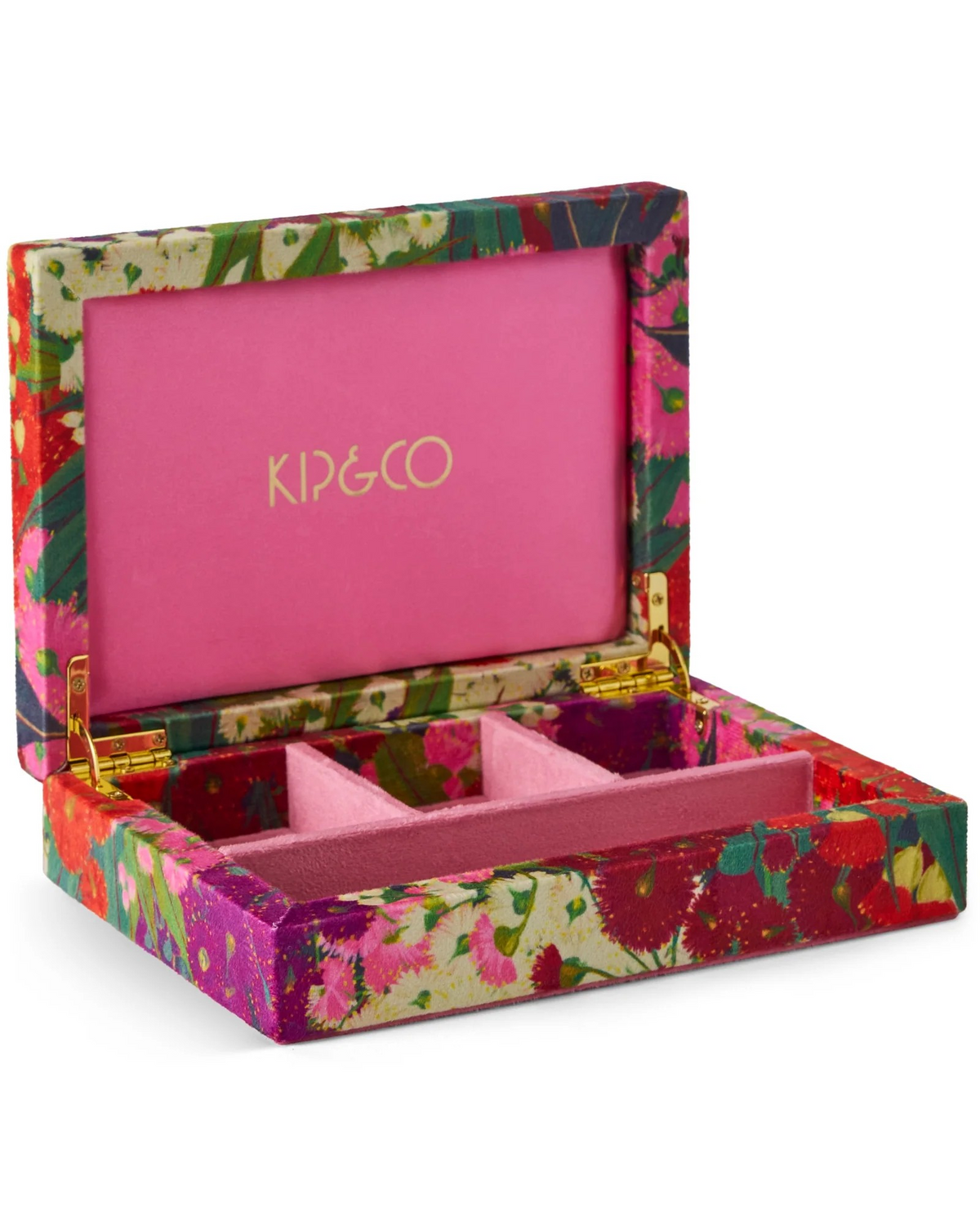 Kip and Co Australian Bush Blossom Velvet Jewellery Box - 2 Sizes