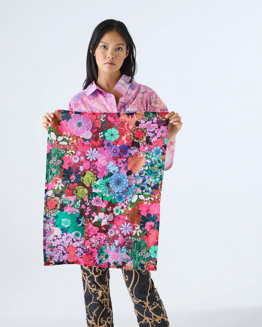 Kip&Co x Romance Was Born Flower Power Pink Tea Towel